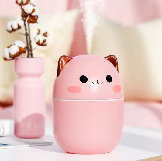 Pure Air and Health First: Transform Your Space with the 250ml Cute Cat Humidifier!
