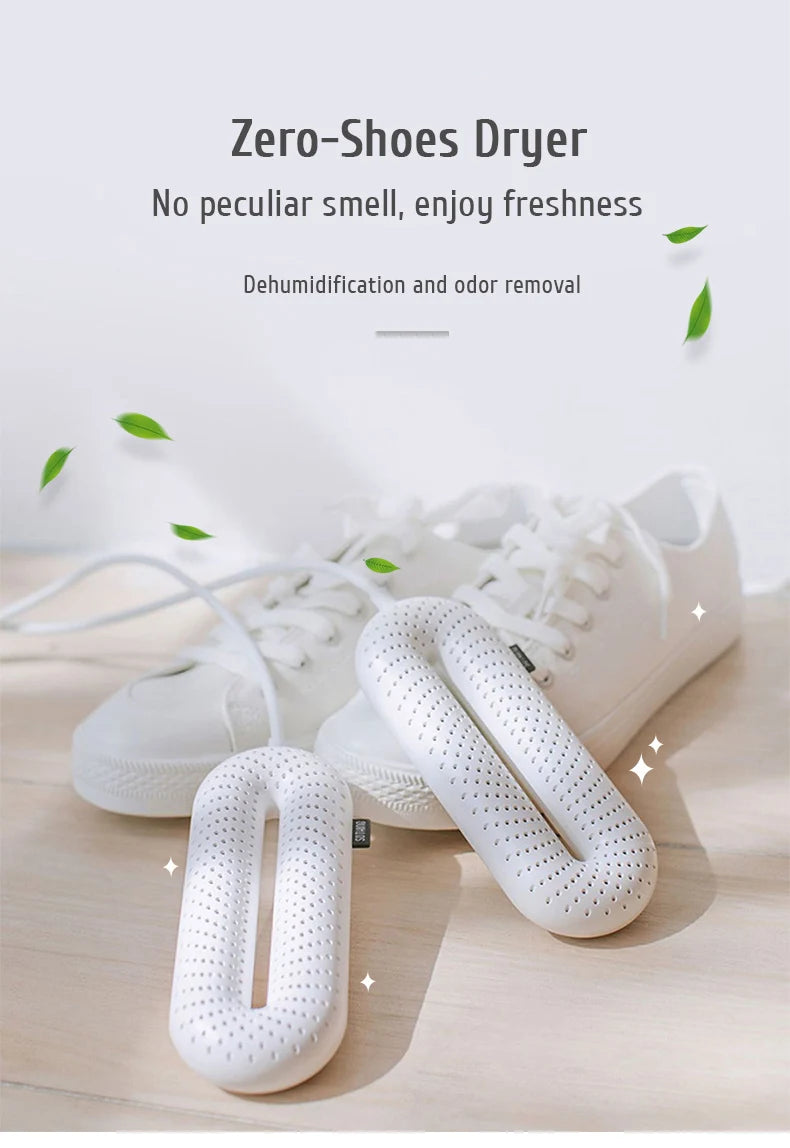 Say goodbye to embarrassment!  Keep your shoes dry and odor-free with our UV shoe dryer and deodorizer, the ultimate solution to foot odor!