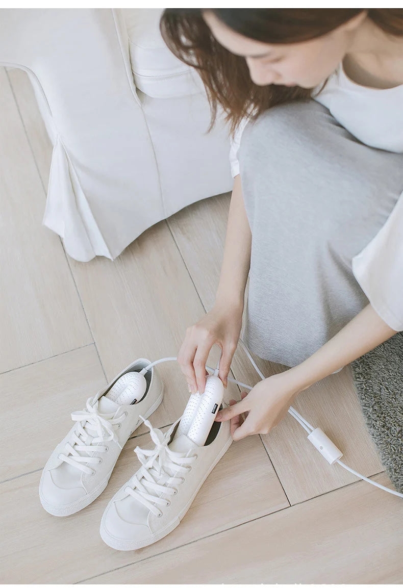 Say goodbye to embarrassment!  Keep your shoes dry and odor-free with our UV shoe dryer and deodorizer, the ultimate solution to foot odor!