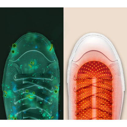 Say goodbye to embarrassment!  Keep your shoes dry and odor-free with our UV shoe dryer and deodorizer, the ultimate solution to foot odor!