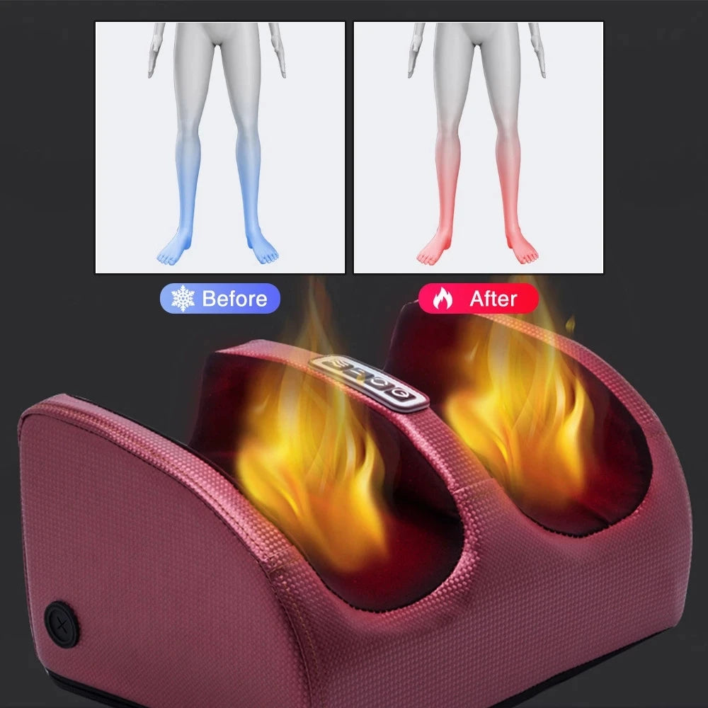 Deep Relaxation: Electric Foot Massager with Shiatsu and Heating