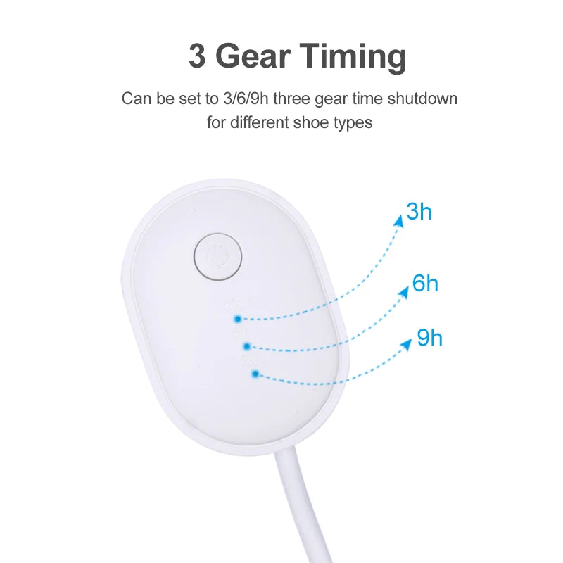 Say goodbye to embarrassment!  Keep your shoes dry and odor-free with our UV shoe dryer and deodorizer, the ultimate solution to foot odor!