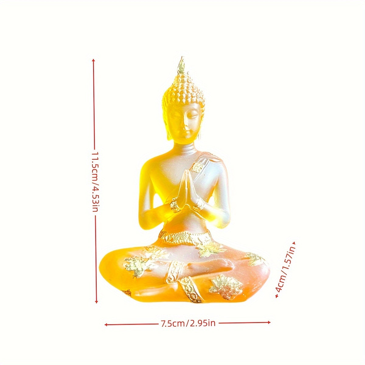 1pc Buddha Statue Sitting Buddha Home Decoration Crafts, Buddha Statue Ornaments, Using Resin Crafts, Suitable for Home, Shop And Other Decoration