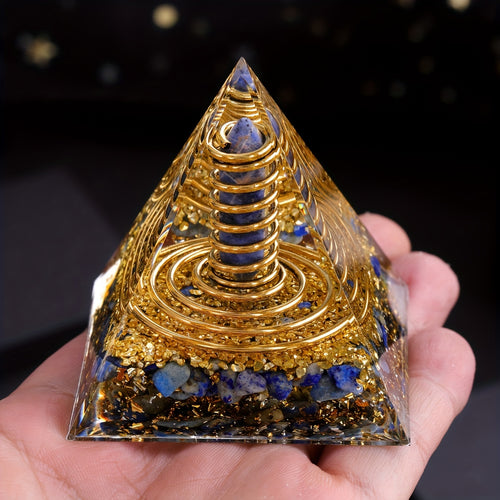 Pyramide Orgonite Lapis-Lazuli  Équilibre, Protection et Énergie Pure !